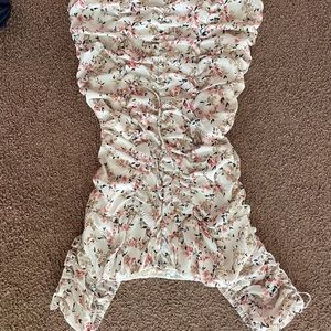 cute ruffled mini dress